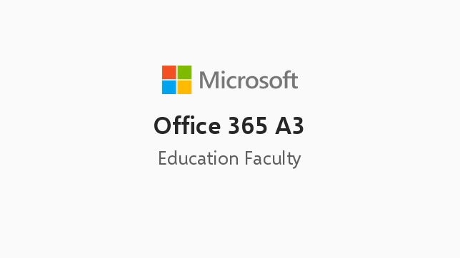 Office 365 A3 (Education Faculty Pricing)