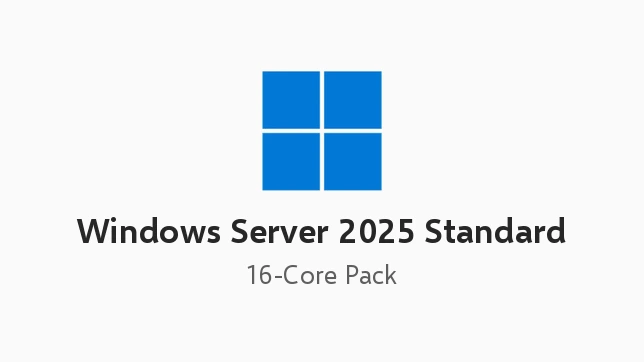 Windows Server 2025 Standard - 16 Core License Pack