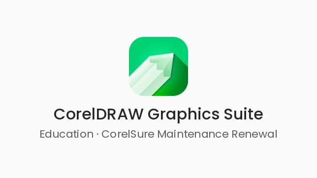 [LCCDGSEDUMNTREN11] CorelDRAW Graphics Suite Education CorelSure Maintenance Renewal (1 Yr)