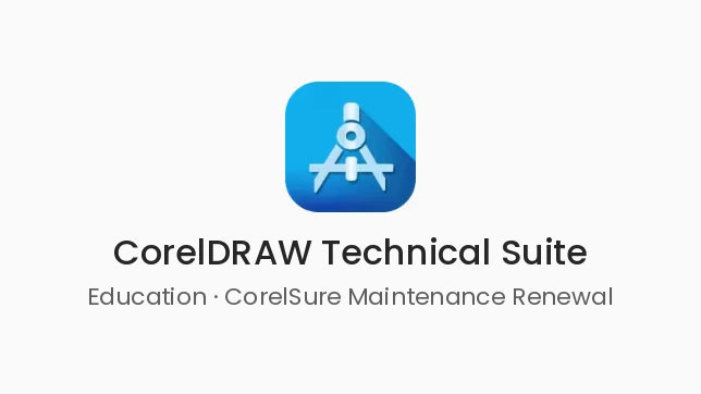 [LCCDTSEDUMNTREN11] CorelDRAW Technical Suite Education CorelSure Maintenance Renewal (1 Yr)