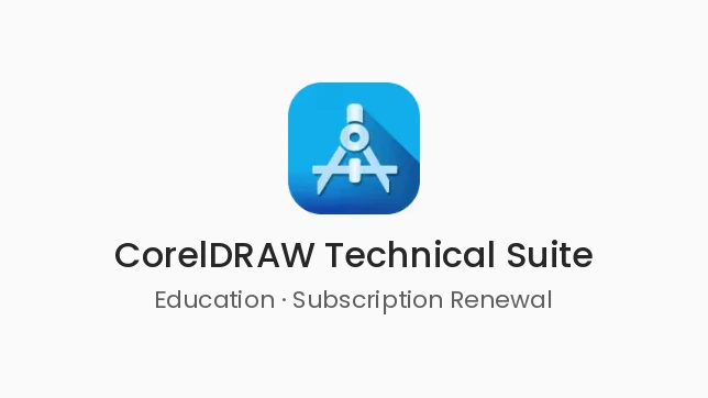 [LCCDTSSUBRENA11] CorelDRAW Technical Suite Education Subscription Renewal