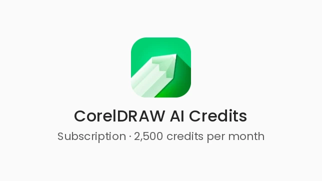 [CREDITPACKSUB365DAYS] AI Credits Subscription (1Yr) - 2,500 credits per month